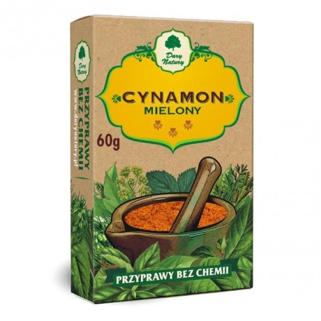 Cynamon mielony 60g DARY NATURY - Wiesiołek-Pharma