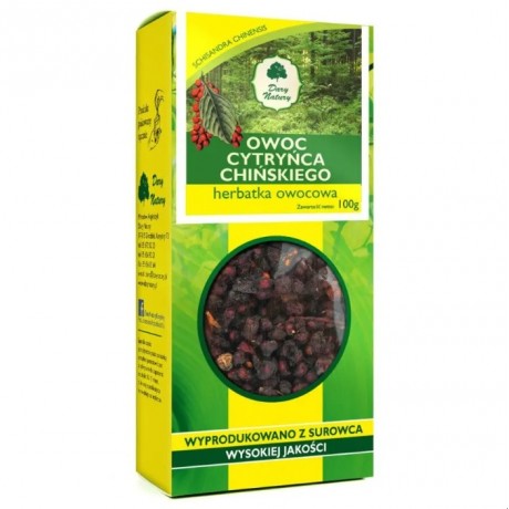 Cytryniec chiński owoc 100g DARY NATURY - Wiesiołek-Pharma