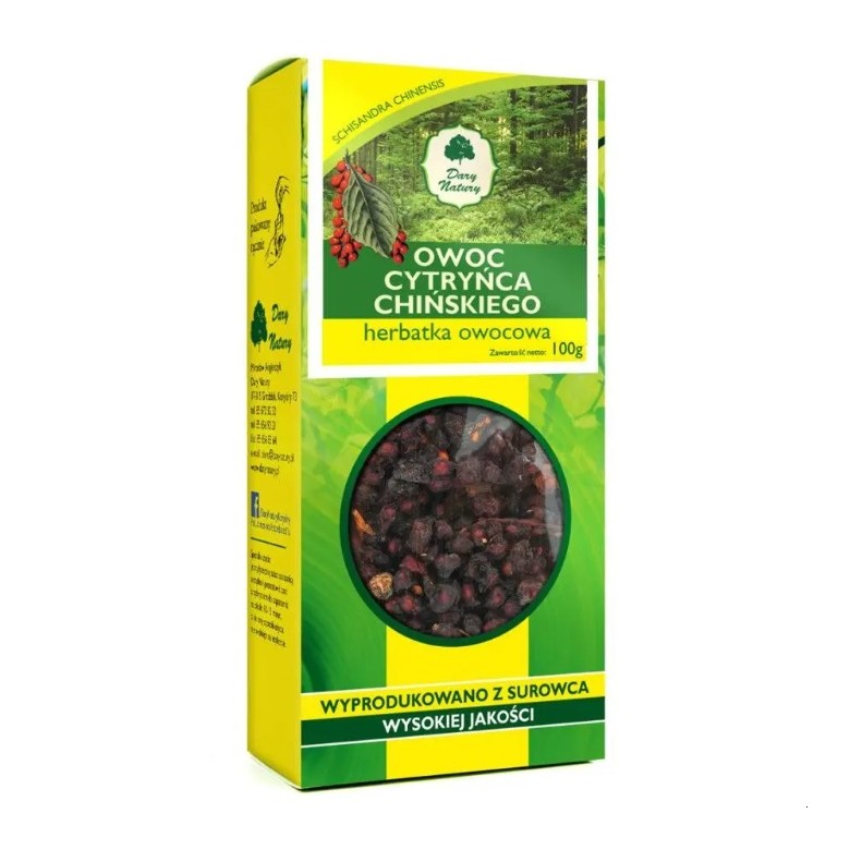 Cytryniec chiński owoc 100g DARY NATURY - Wiesiołek-Pharma Cytryniec chiński owoc 100g DARY NATURY - Wiesiołek-Pharma