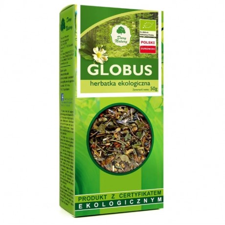Herbata Globus Polecana przy migrenie EKO DARY NATURY