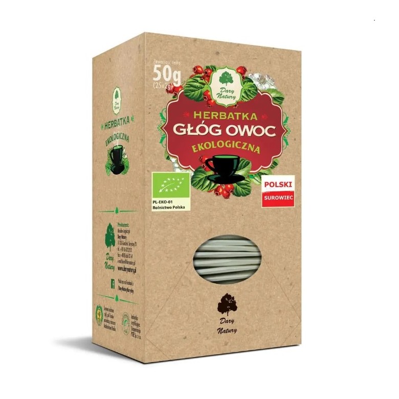 Głóg owoc 25x2g EKO DARY NATURY - Wiesiołek-Pharma Głóg owoc 25x2g EKO DARY NATURY - Wiesiołek-Pharma