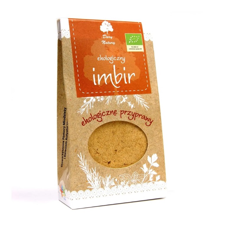 Imbir 60g EKO DARY NATURY - Wiesiołek-Pharma Imbir 60g EKO DARY NATURY - Wiesiołek-Pharma