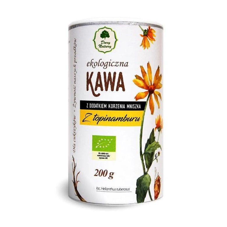 Kawa z topinamburu z korzeniem mniszka 200g EKO DARY NATURY Kawa z topinamburu z korzeniem mniszka 200g EKO DARY NATURY