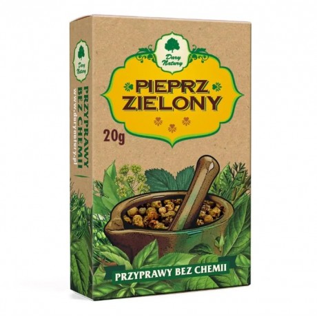 Pieprz zielony ziarnisty 20g DARY NATURY - Wiesiołek-Pharma