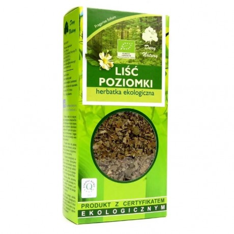 Poziomka liść 25g EKO DARY NATURY - Wiesiołek-Pharma