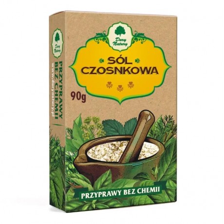Sól czosnkowa 90g DARY NATURY - Wiesiołek-Pharma