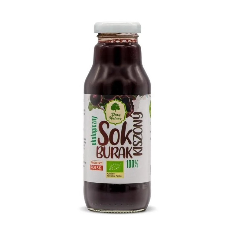 Sok z buraka kiszonego 270ml EKO DARY NATURY - Wiesiołek-Pharma Sok z buraka kiszonego 270ml EKO DARY NATURY - Wiesiołek-Pharma