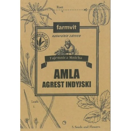 Amla Agrest indyjski proszek 50g FARM-VIT - Wiesiołek-Pharma
