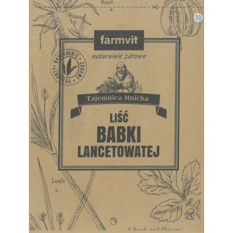 Babka lancetowata liść 50g FARM-VIT - Wiesiołek-Pharma