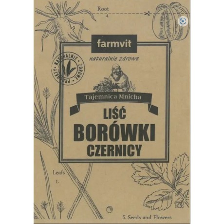 Borówka czernica liść 50g FARM-VIT - Wiesiołek-Pharma