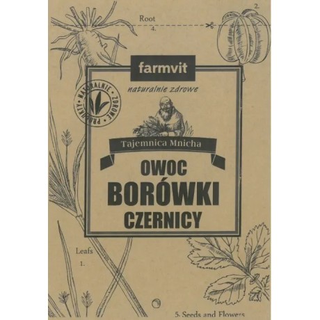 Borówka czernica owoc 25g FARM-VIT - Wiesiołek-Pharma