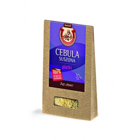 Cebula suszona płatki 30g FARM-VIT - Wiesiołek-Pharma