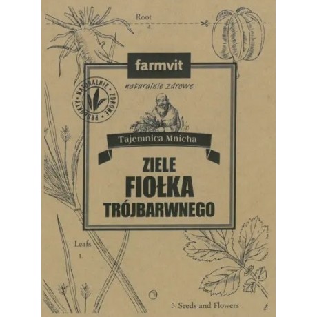 Fiołek trójbarwny ziele 50g FARM-VIT - Wiesiołek-Pharma