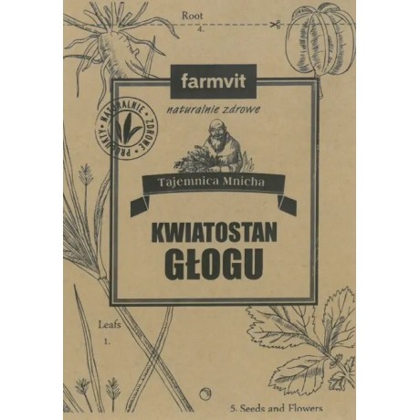 Głóg kwiatostan 50g FARM-VIT - Wiesiołek-Pharma