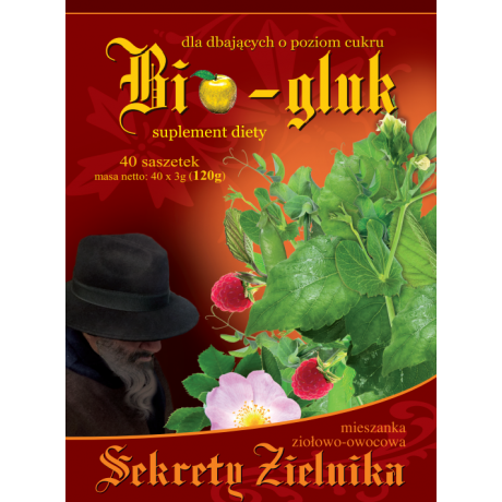 Sekrety Zielnika Bio-Gluk (cukier) 40 sasz. ASZ - Wiesiołek-Pharma