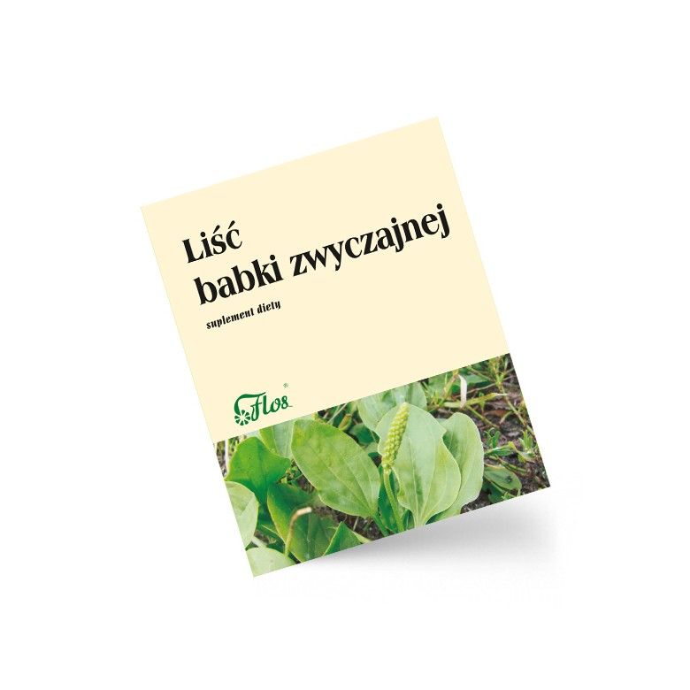 Babka zwyczajna liść 50g FLOS - Wiesiołek-Pharma Babka zwyczajna liść 50g FLOS - Wiesiołek-Pharma