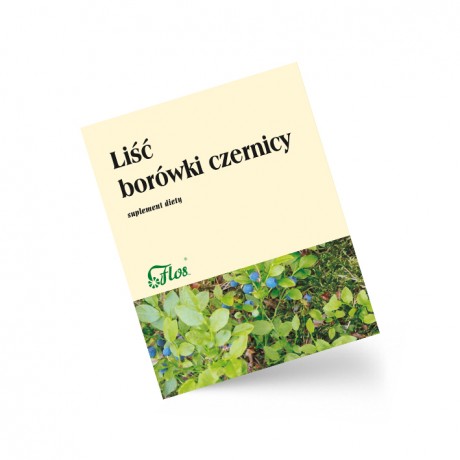 Borówka czernica liść 50g FLOS - Wiesiołek-Pharma