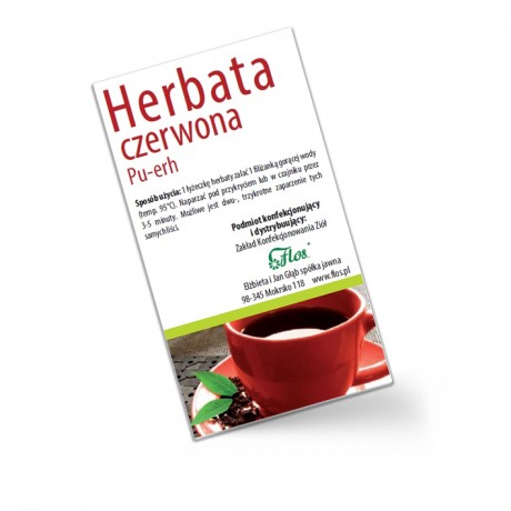 Herbata czerwona Pu-Erh 100g FLOS - Wiesiołek-Pharma