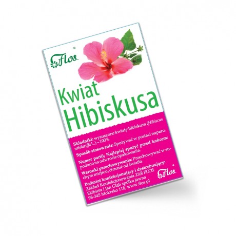 Hibiskus kwiat 50g FLOS - Wiesiołek-Pharma