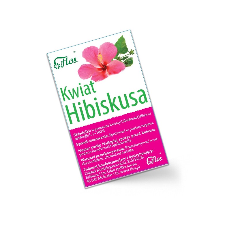Hibiskus kwiat 50g FLOS - Wiesiołek-Pharma Hibiskus kwiat 50g FLOS - Wiesiołek-Pharma