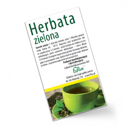 Herbata zielona 100g FLOS - Wiesiołek-Pharma