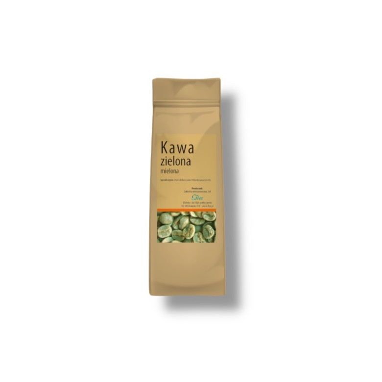 Kawa zielona mielona 200g FLOS - Wiesiołek-Pharma Kawa zielona mielona 200g FLOS - Wiesiołek-Pharma