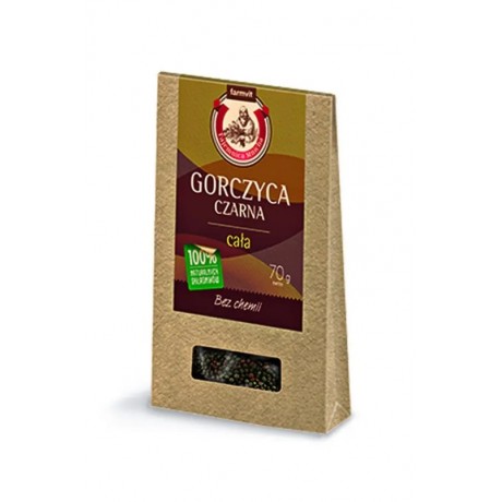 Gorczyca czarna 70g FARM-VIT - Wiesiołek-Pharma