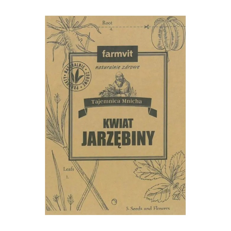 Jarzębina kwiat 50g FARM-VIT - Wiesiołek-Pharma Jarzębina kwiat 50g FARM-VIT - Wiesiołek-Pharma