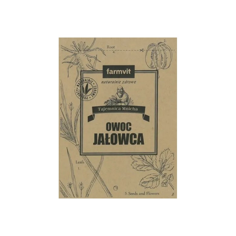 Jałowiec owoc 50g FARM-VIT - Wiesiołek-Pharma Jałowiec owoc 50g FARM-VIT - Wiesiołek-Pharma