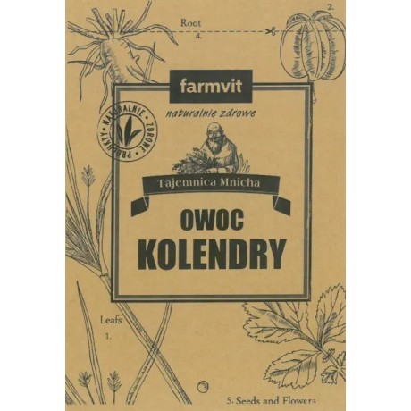 Kolendra owoc 50g FARM-VIT - Wiesiołek-Pharma