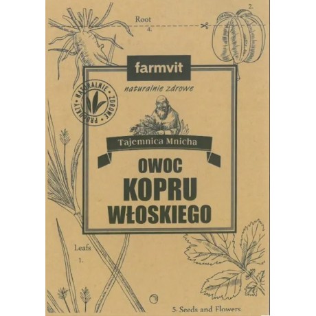 Koper włoski owoc 50g FARM-VIT - Wiesiołek-Pharma