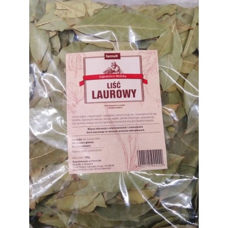 Laurowy liść 100g folia FARM-VIT - Wiesiołek-Pharma