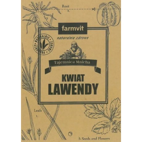 Lawenda kwiat 50g FARM-VIT - Wiesiołek-Pharma