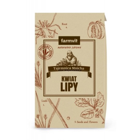Lipa kwiat cały 30g FARM-VIT - Wiesiołek-Pharma