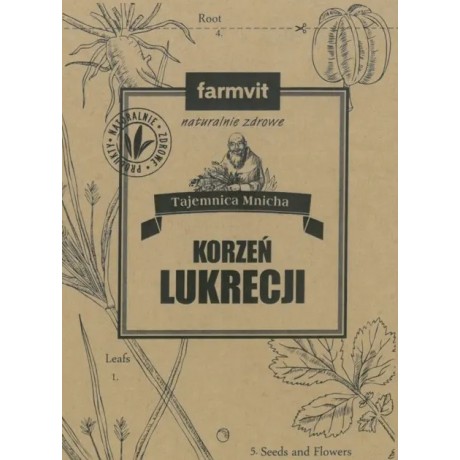 Lukrecja korzeń 50g FARM-VIT - Wiesiołek-Pharma