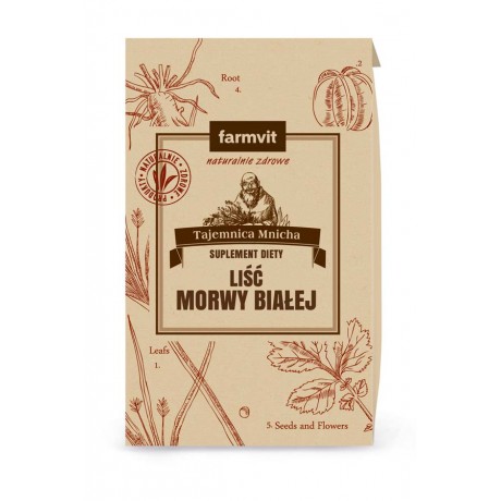 Morwa liść 50g FARM-VIT - Wiesiołek-Pharma