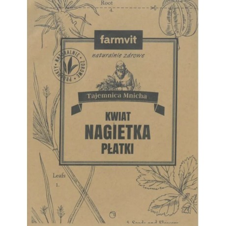 Nagietek kwiat płatki 25g FARM-VIT - Wiesiołek-Pharma
