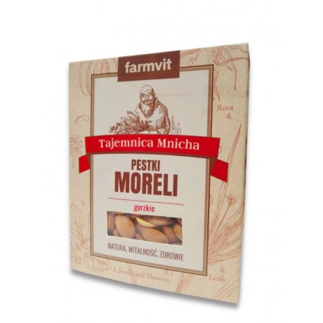 Pestki moreli jądra gorzkie 200g FARM-VIT - Wiesiołek-Pharma
