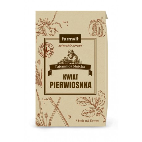 Pierwiosnek kwiat 50g FARM-VIT - Wiesiołek-Pharma