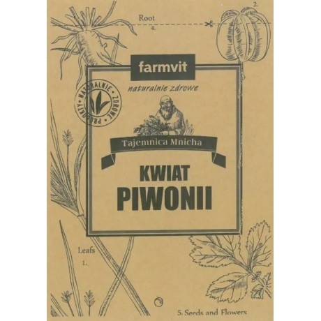 Piwonia kwiat 15g FARM-VIT - Wiesiołek-Pharma