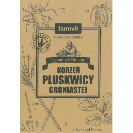 Pluskwica groniasta korzeń rozdrobn. 50g FARM-VIT - Wiesiołek-Pharma
