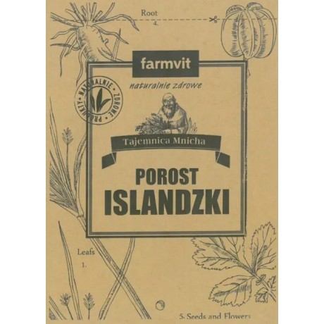 Porost islandzki 50g FARM-VIT - Wiesiołek-Pharma
