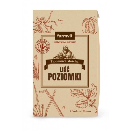 Poziomka liść 50g FARM-VIT - Wiesiołek-Pharma