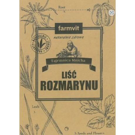 Rozmaryn liść 50g FARM-VIT - Wiesiołek-Pharma