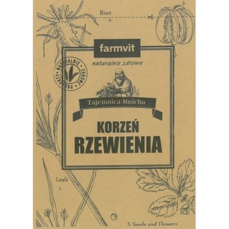 Rzewień korzeń 50g FARM-VIT - Wiesiołek-Pharma