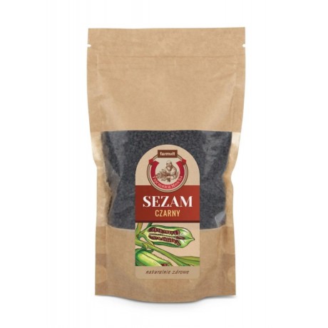 Sezam czarny 200g FARM-VIT - Wiesiołek-Pharma