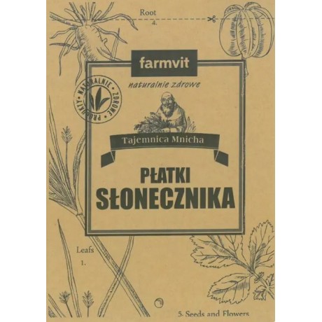 Słonecznik płatki 25g FARM-VIT - Wiesiołek-Pharma