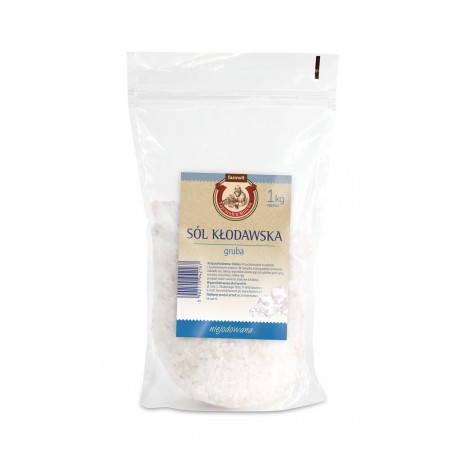Sól kamienna kłodawska gruboziarnista 1kg FARM-VIT - Wiesiołek-Pharma