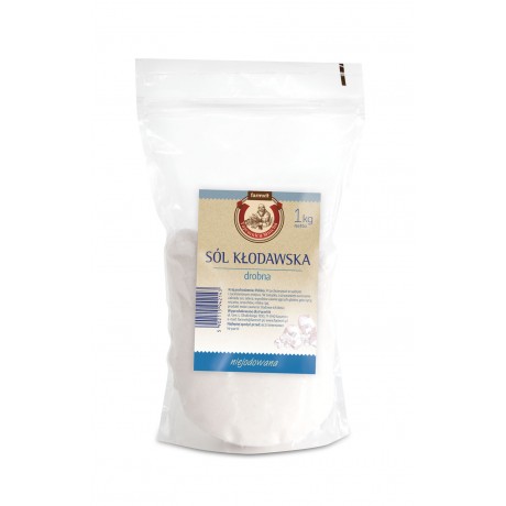 Sól kamienna kłodawska miałka 1kg FARM-VIT - Wiesiołek-Pharma