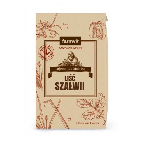 Szałwia liść 50g FARM-VIT - Wiesiołek-Pharma